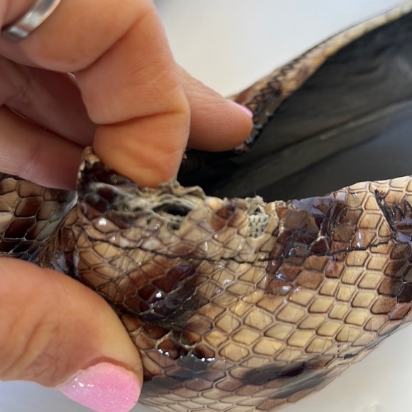 Tory Burch Reva Roccia Python Flats - Picture 6 of 8